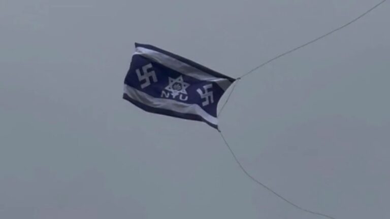 Nazi Swastika Flag Raised at NYU Sparks Outrage During Graduation Week